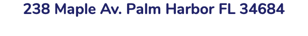 238 Maple Av. Palm Harbor FL 34684